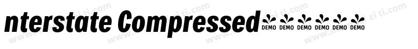 nterstate Compressed字体转换